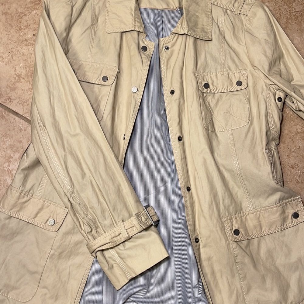 Cream Safari style jacket - Picture 2 of 6